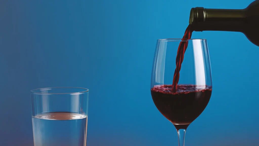 água para o vinho